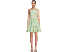 Платье Angelynn с цветочным принтом и многоярусной юбкой от Lilly Pulitzer