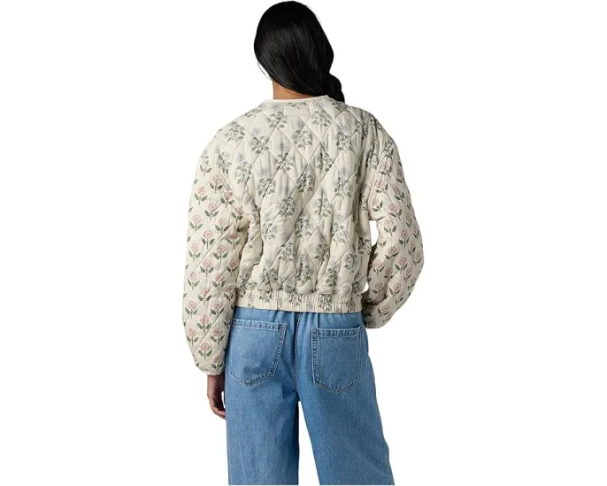 Куртка-бомбер Blank NYC Block Party стеганая с цветочным принтом