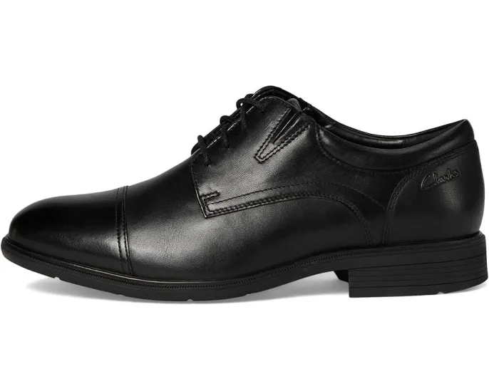 Туфли Clarks Steadwell Cap из махагоновой кожи с комфортной стелькой