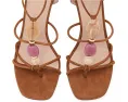 Босоножки Majorca Wrap Sandals 85 на шпильке с запахом и разноцветными камнями