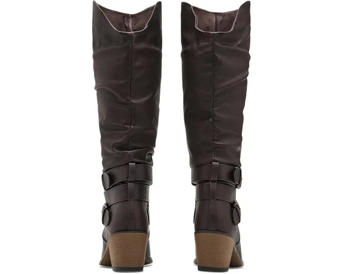 Сапоги Late от Journee Collection на скрытой платформе