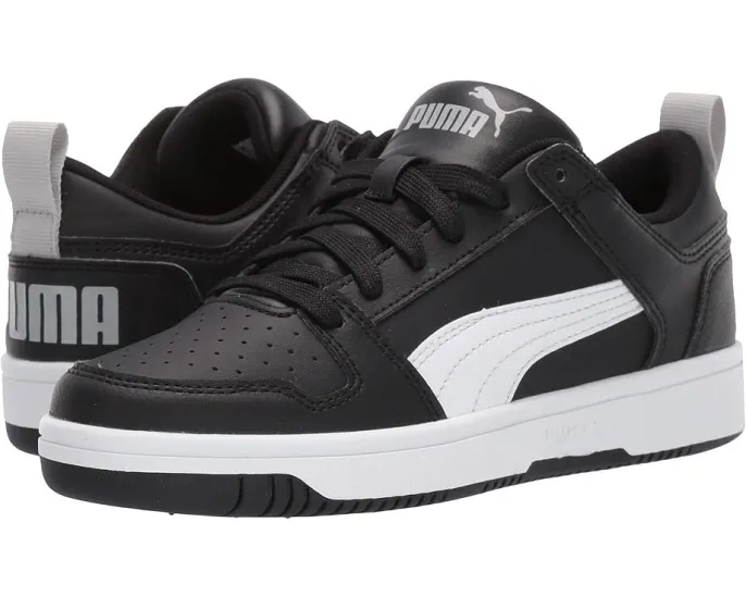 Кроссовки Puma Kids Rebound Layup Lo из кожзама для детей