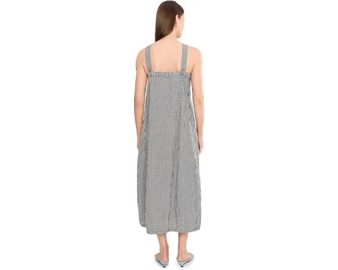 Платье-фонарик Organic Cotton Pucker Check Eileen Fisher с органическим хлопком