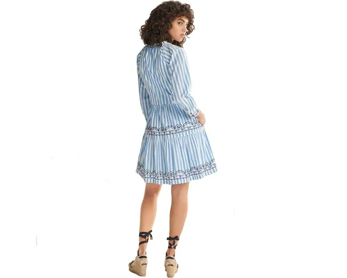 Платье Maddy Popover Dress Hatley в полоску Azure