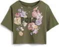 Футболка Polo Ralph Lauren Kids свободного кроя с цветочным принтом из хлопкового джерси