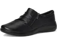 Туфли Clarks Kaetlyn Mila из шоколадной кожи с боковой молнией