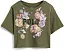 Футболка Polo Ralph Lauren Kids свободного кроя с цветочным принтом из хлопкового джерси