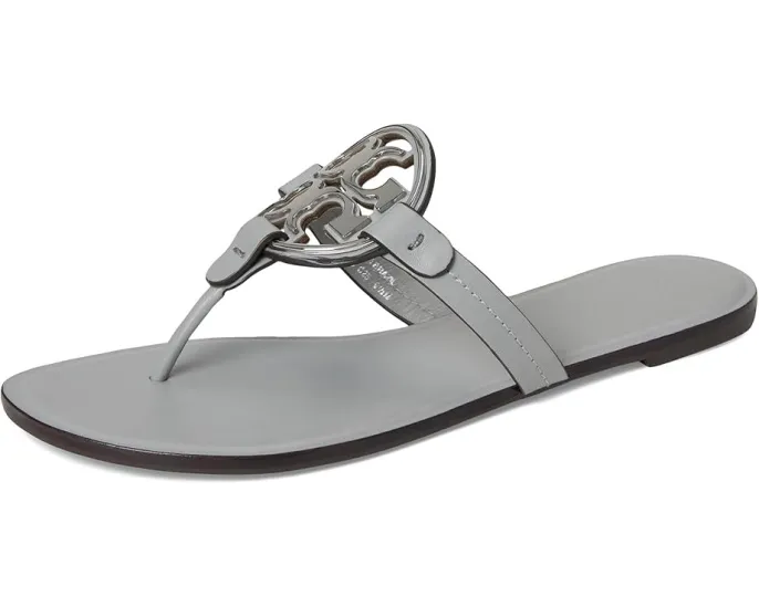 Босоножки Tory Burch Metal Miller из натуральной кожи с логотипом