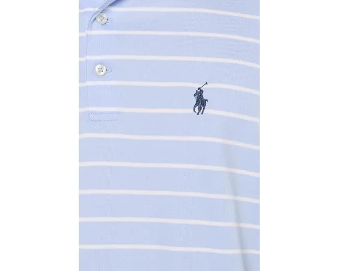 Классическая полосатая хлопковая поло Polo Ralph Lauren с мягким воротником