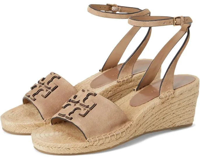 Босоножки Tory Burch Ines на клине 50 мм с регулируемым ремешком