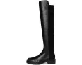 Ботинки Stuart Weitzman 5050 Celia из замши с квадратным каблуком