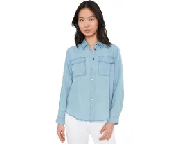 Джинсовая рубашка Liverpool Los Angeles с длинным рукавом и карманами