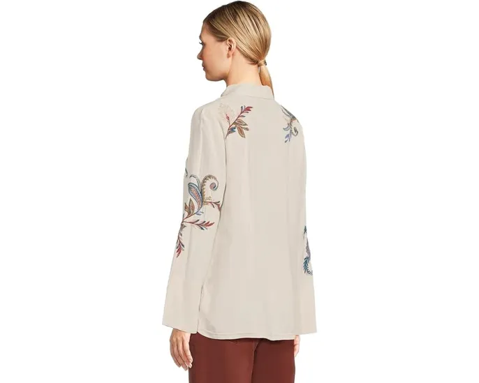 Johnny Was Рубашка Vintage Button Down с вышивкой