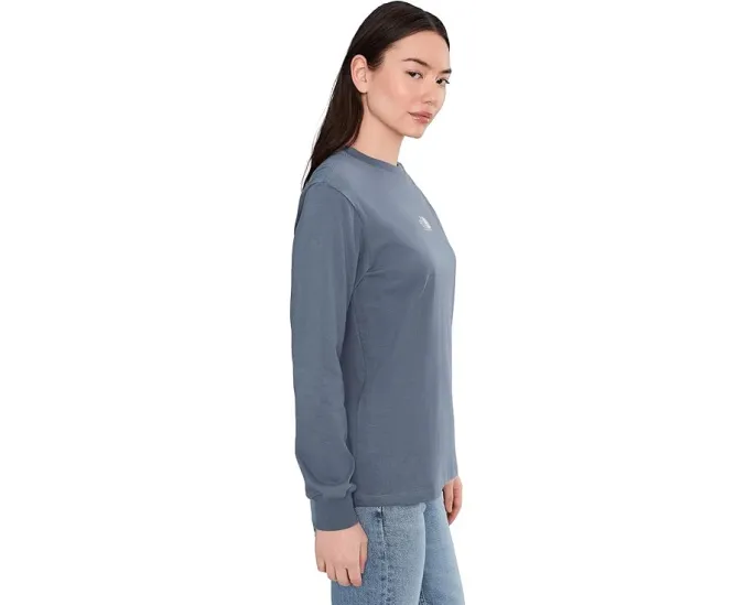 The North Face футболка Floral Alpine Relaxed Long Sleeve Tee Granite Grey