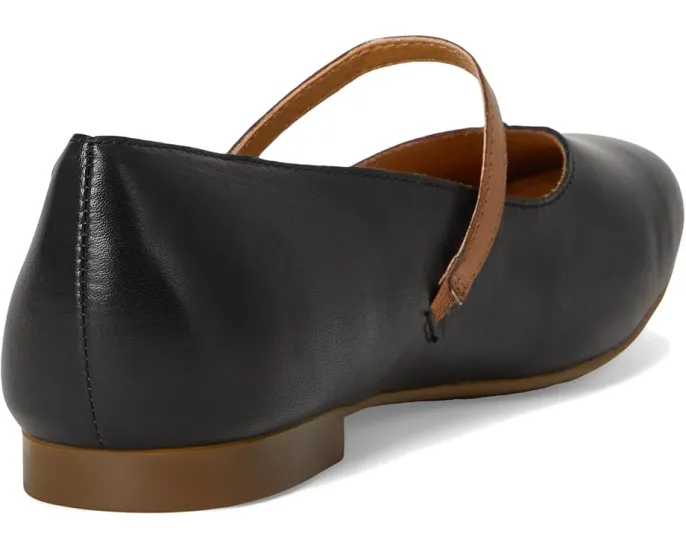 Балетки Pandora из цельнозерновой кожи с ремешком на щиколотке