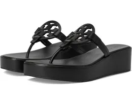 Сандалии Tory Burch Miller Wedge 25 mm с искусственной кожей и стелькой