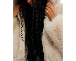 Куртка Free People Louder Please с капюшоном из искусственного меха и укороченным кроем