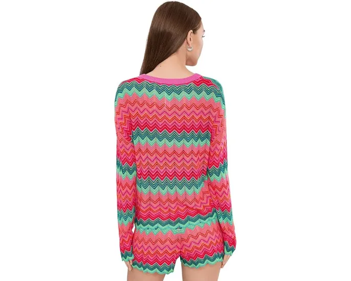 Толстовка Beach Sweater с принтом звезд и круглым вырезом