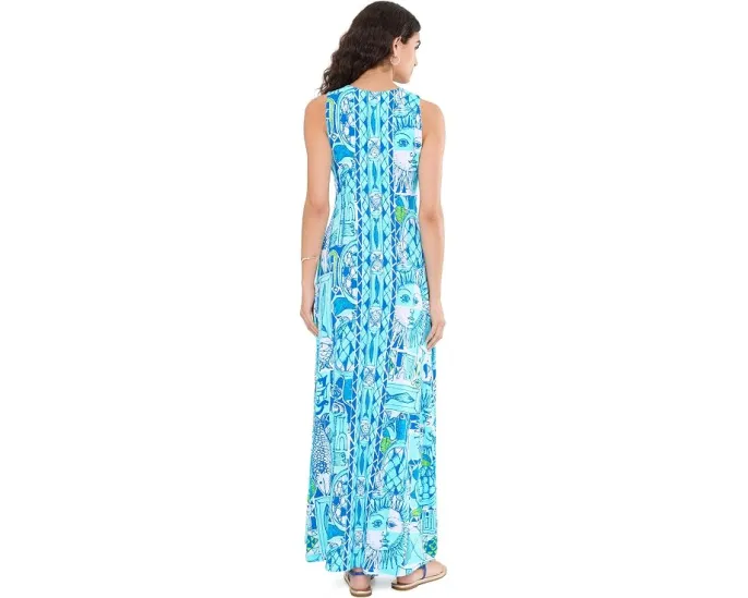 Макси-платье Lilly Pulitzer Ellison с принтом и расклешенной юбкой