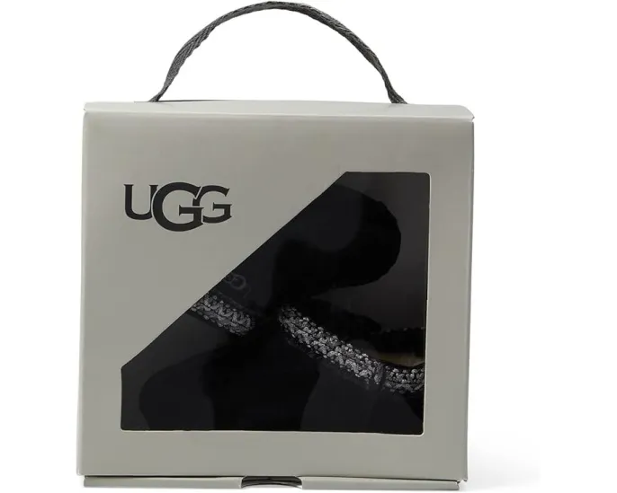 Детские тапочки UGG Tasman из замши на липучке