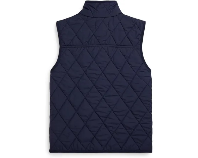 Polo Ralph Lauren Kids утепленная стеганая жилетка с флисовой подкладкой для детей постарше