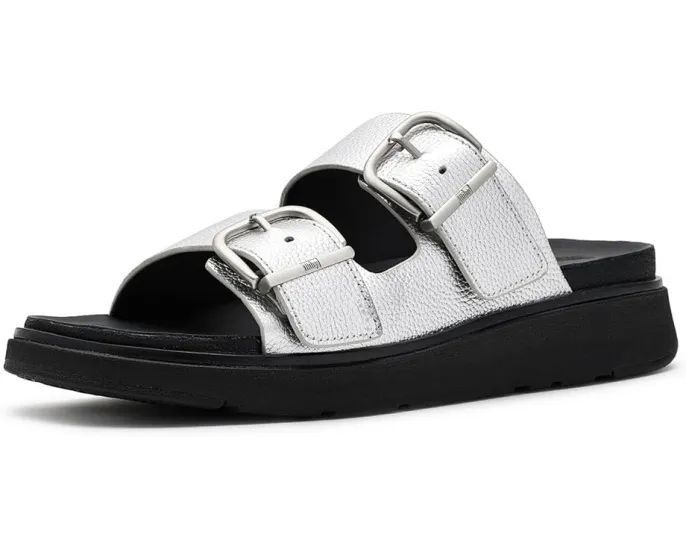 Сандалии FitFlop Gen FF Buckle Tumbled Leather Two Bar на платформе