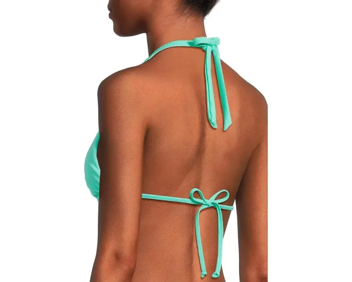 Топ BECCA Cheryl треугольной формы с вырезом круг и ребристой структурой