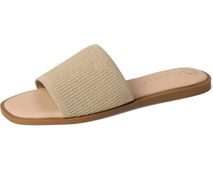 Сандалии Journee Collection Prisilla с плоской подошвой и одной полосой