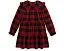 Платье для девочки Polo Ralph Lauren Kids из хлопкового твила в клетку Buffalo с рюшами