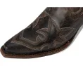 Ботинки Corral Boots L5917 с боковой молнией и вышивкой черно-коричневого цвета