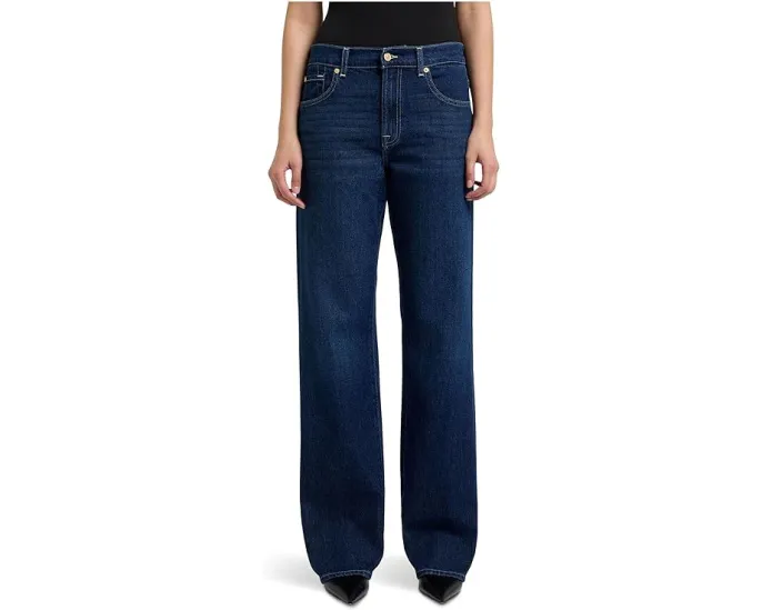 Брюки 7 For All Mankind Tess с завышенной талией и прямым кроем