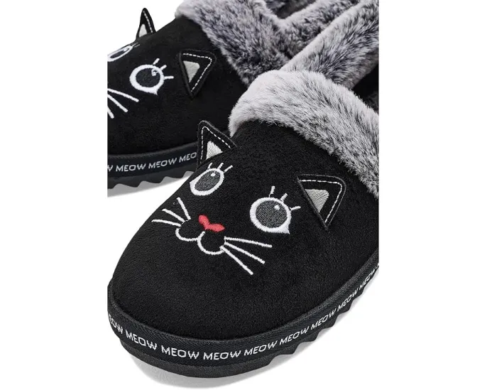 BOBS from SKECHERS тапочки Cozy Kiss с мордочкой кота