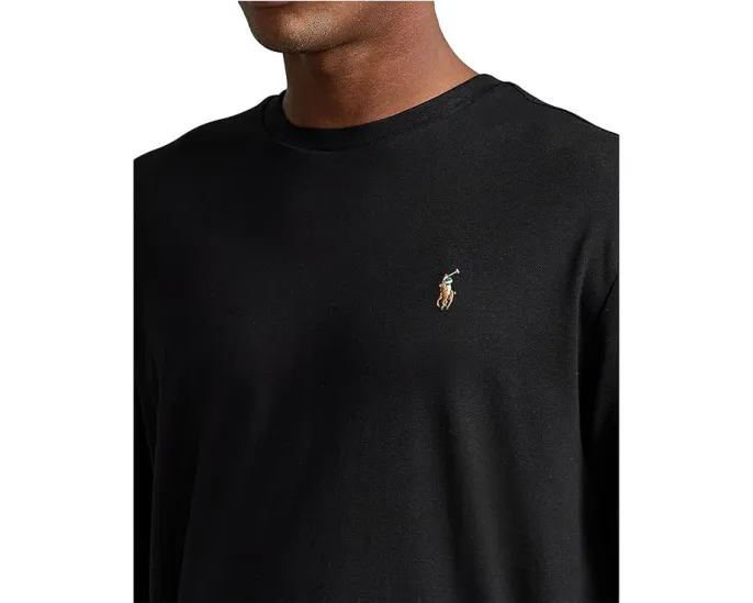 Классическая футболка Polo Ralph Lauren с длинным рукавом из мягкого премиального джерси