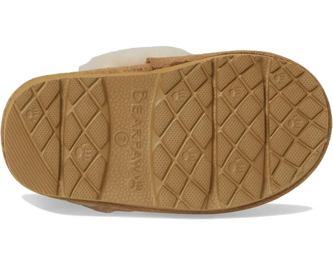 Домашние тапочки Bearpaw Kids Loki с замшевым верхом и подкладкой из смесовой шерсти