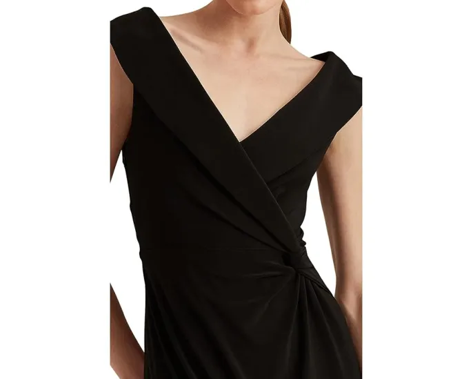 Вечернее платье Jersey off-the-shoulder Lauren Ralph Lauren с поясом