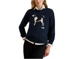 Свитер Lauren Ralph Lauren Petite с жаккардовым золотистым ретривером из хлопка