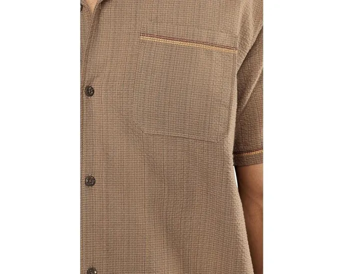 Hurley Lay Day Camp Рубашка с коротким рукавом и карманом на груди