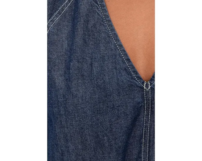 Комбинезон Free Fall Denim из легкого денима с V-образной спинкой и регулируемыми завязками