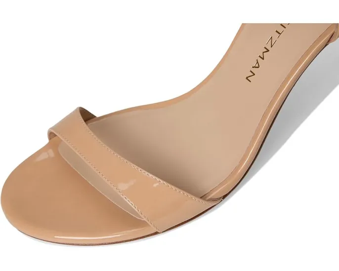 Сандалии Stuart Weitzman Babette 85 на массивном каблуке с кожаным верхом