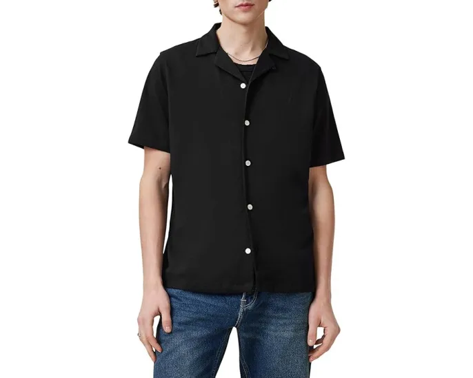Рубашка AllSaints Hudson с коротким рукавом