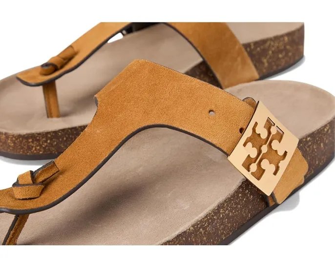 Шлепанцы Tory Burch Mellow Thong с верхом из мягкой замши