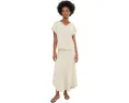 Футболка Rumba Linen Split Neck Tee из льна с вырезом NIC+ZOE