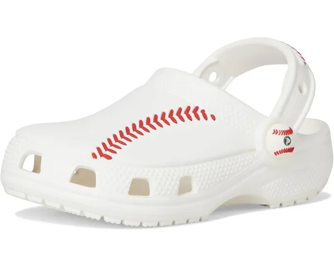 Crocs спортивные сабо Classic для малышей с футбольным принтом