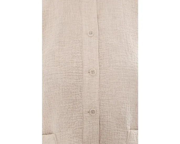 Куртка Eileen Fisher с воротником стойкой из двойного органического хлопка