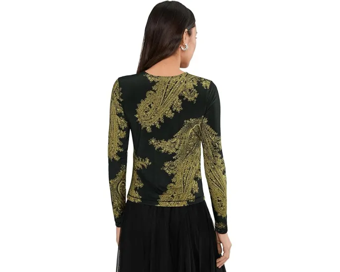 Топ AllSaints Katlyn с облегающим кроем и длинным рукавом