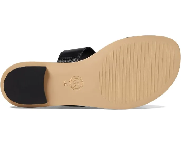 Шлепанцы MICHAEL Michael Kors Vera Flat Thong с амулетом и эластичной вставкой