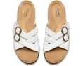 Сандалии Laurieann Opal Clarks из кожи с регулируемыми пряжками и мягкой амортизацией