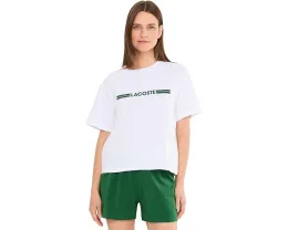 Пижама из хлопка Lacoste с коротким рукавом