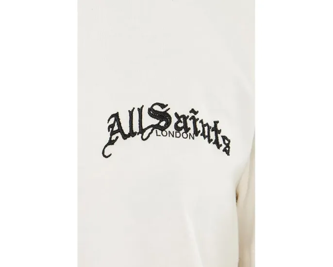 Футболка Descent Lisa Tee от AllSaints мелкозернистый белый