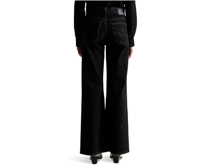 Широкие джинсы AG Saige Mid-Rise Wide Leg с эластаном